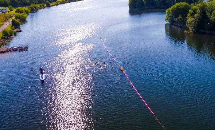 SUP, OWS, canoeing, kayaking, tiki boarding - so much fun to be had on the lake at Parc Bryn Bach.